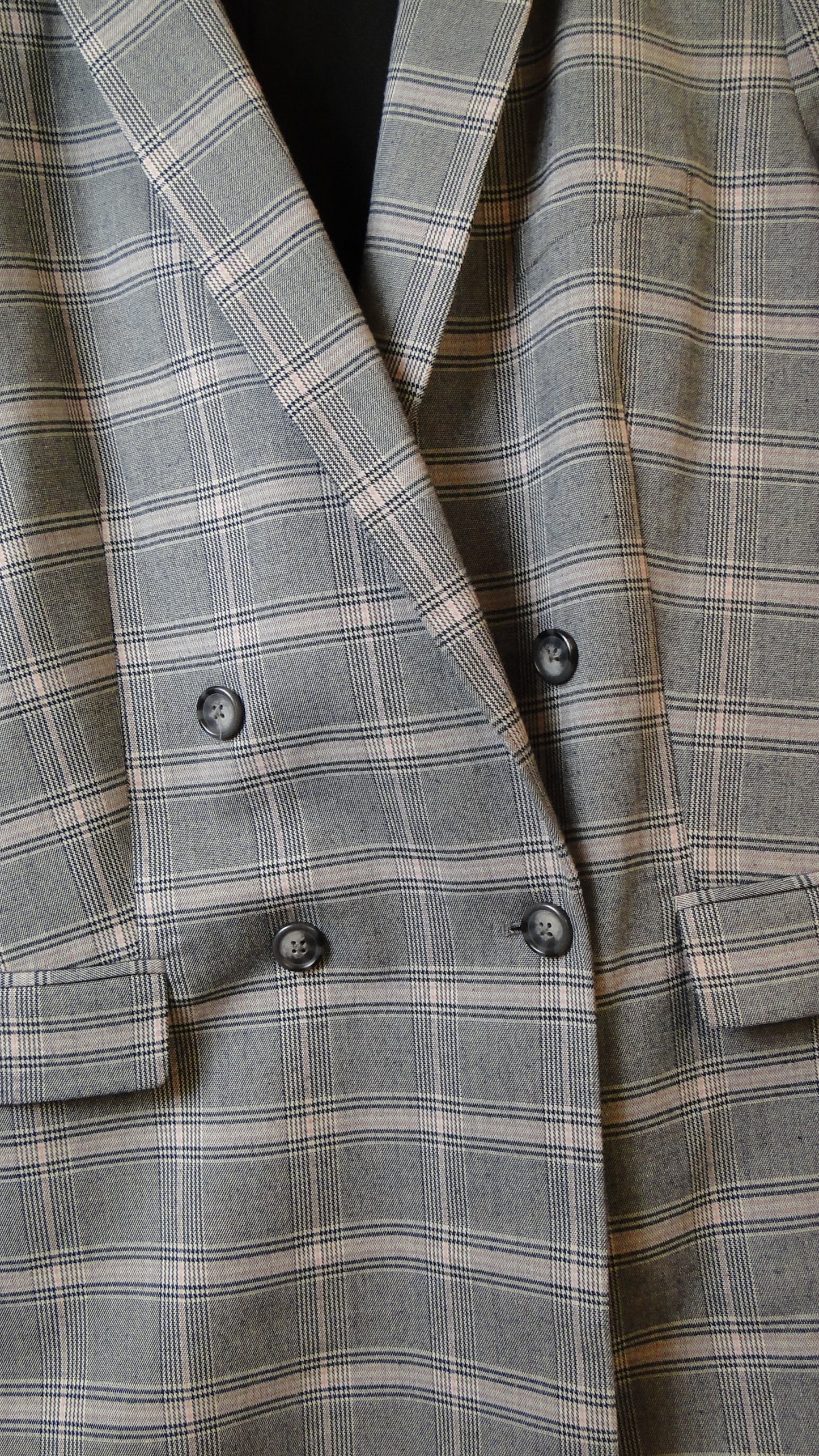 IMNYC Plaid Blazer Gray