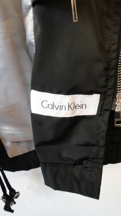 Calvin Klein Black Raincoat Anorak