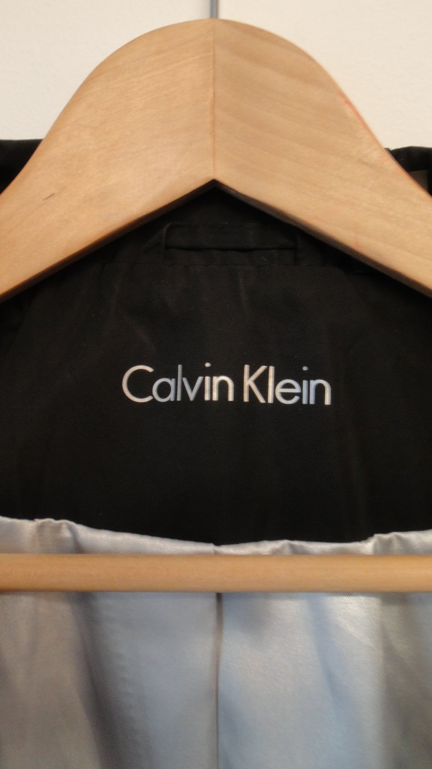 Calvin Klein Black Raincoat Anorak