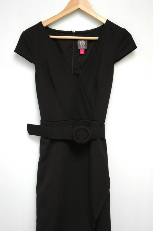 Belted Black Dress