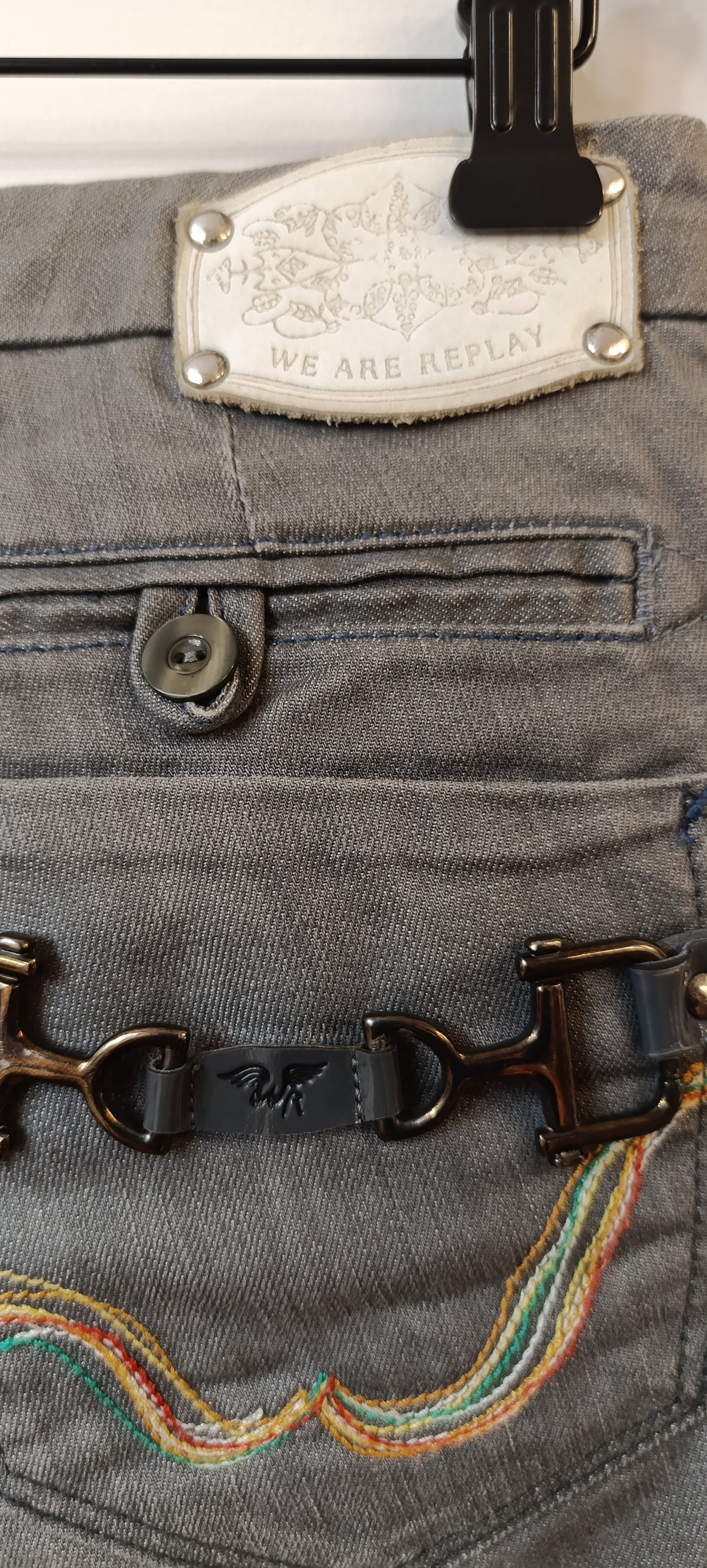 We are Replay Charcoal Jeans