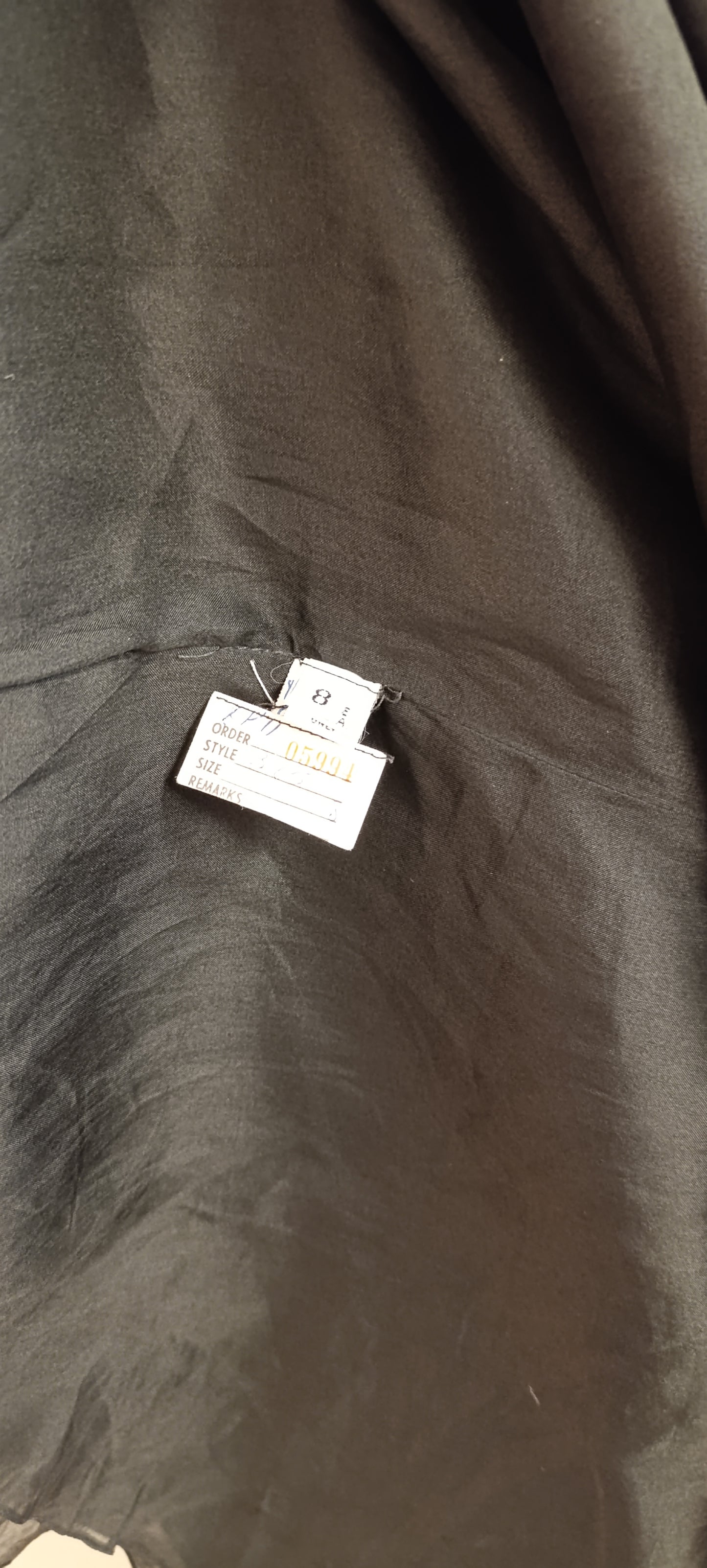 Vintage, Purple Dress with a pleated green insert, Size 8, 100% Wool