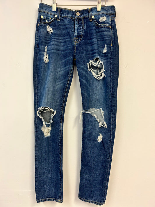 7 For All Mankind Josefina Skinny Boyfriend Jeans Size 25