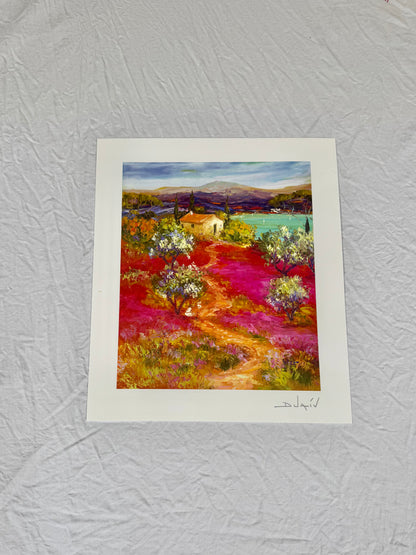 Duaív "Arrive au Lac" 2015 8 1/2" x 7" Art Print