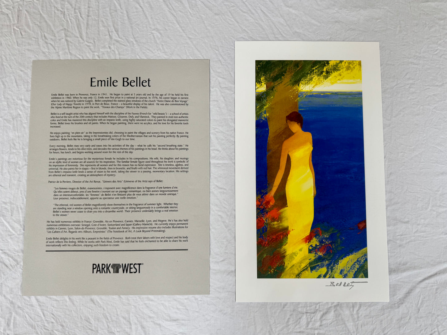 Emile Bellet "En Mediterranee" 2013 10 1/4"x5" Art Prints