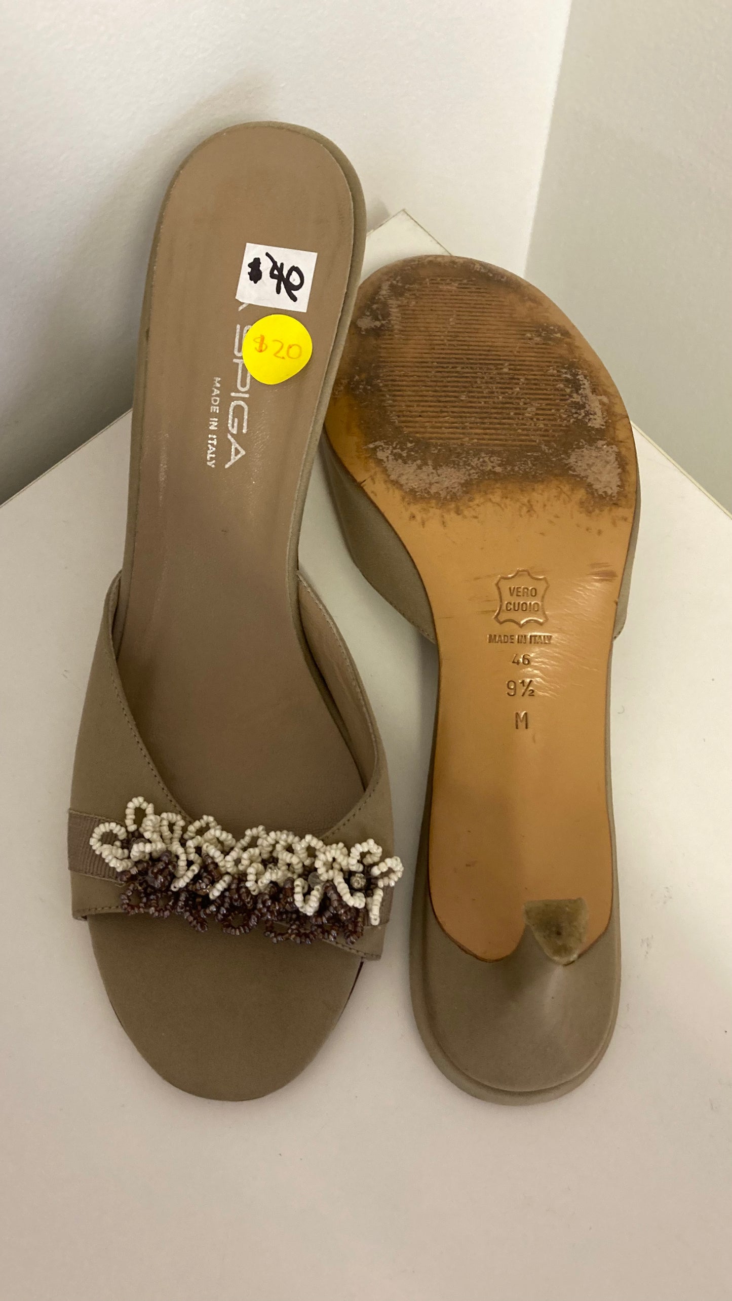 Nude Kitten Sandal Heels