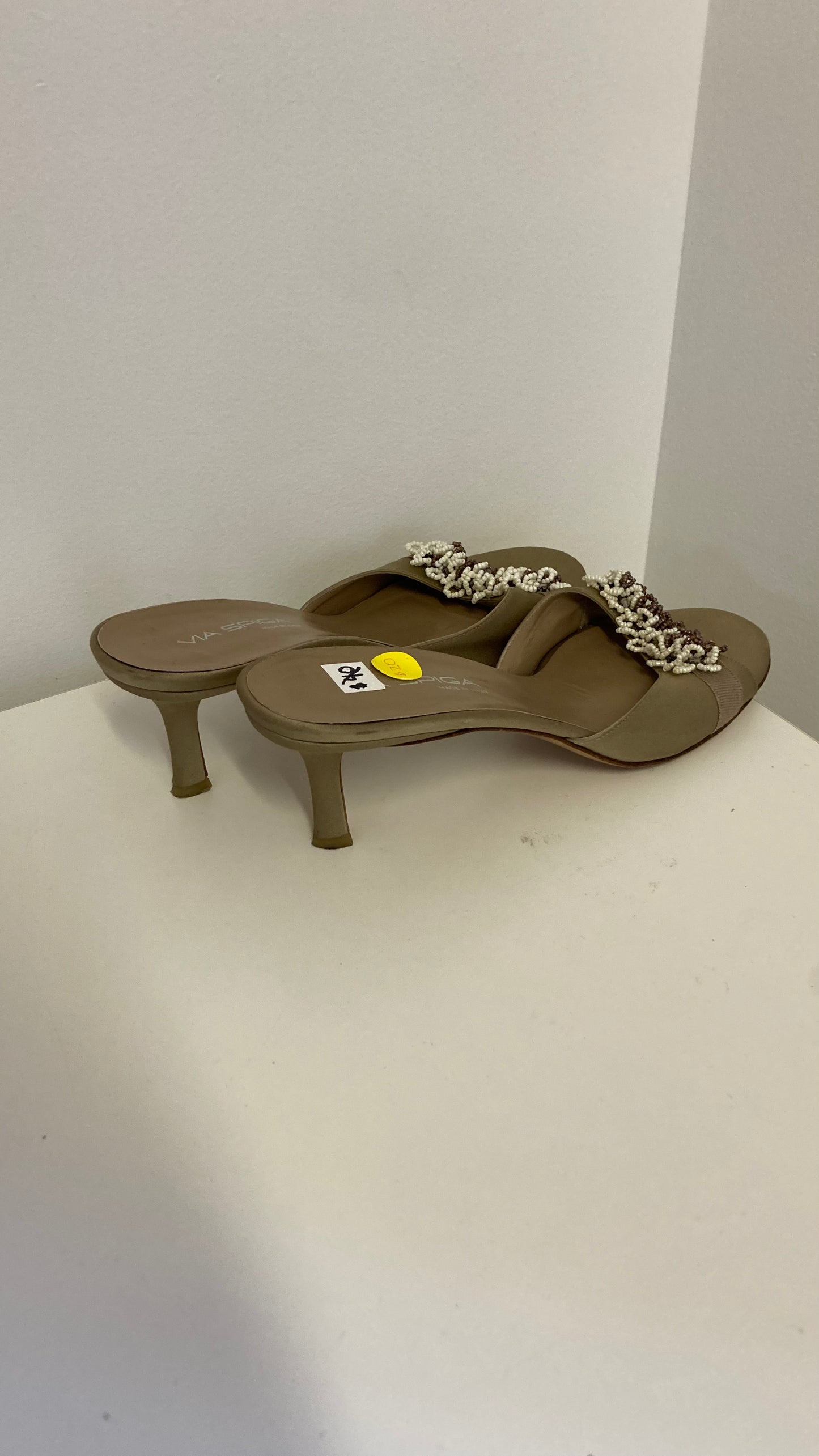 Nude Kitten Sandal Heels