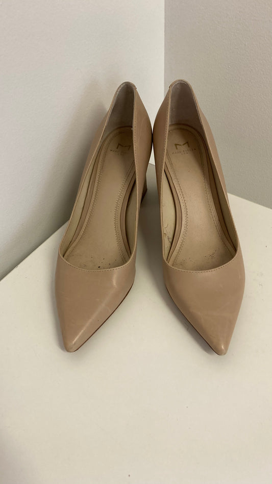 Nude Block Heels