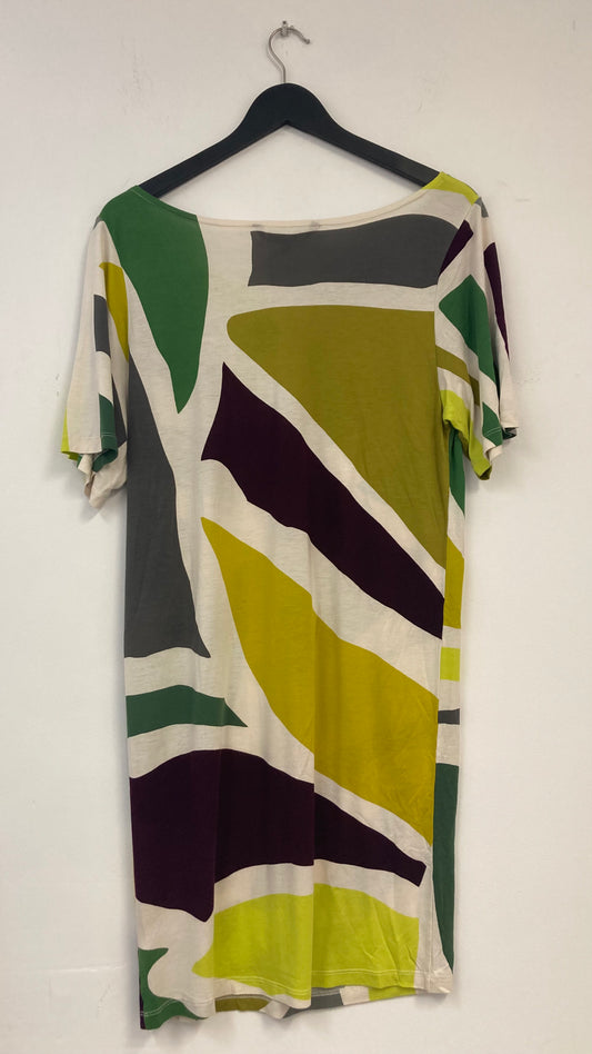 Geometric Pattern T-Shirt Dress