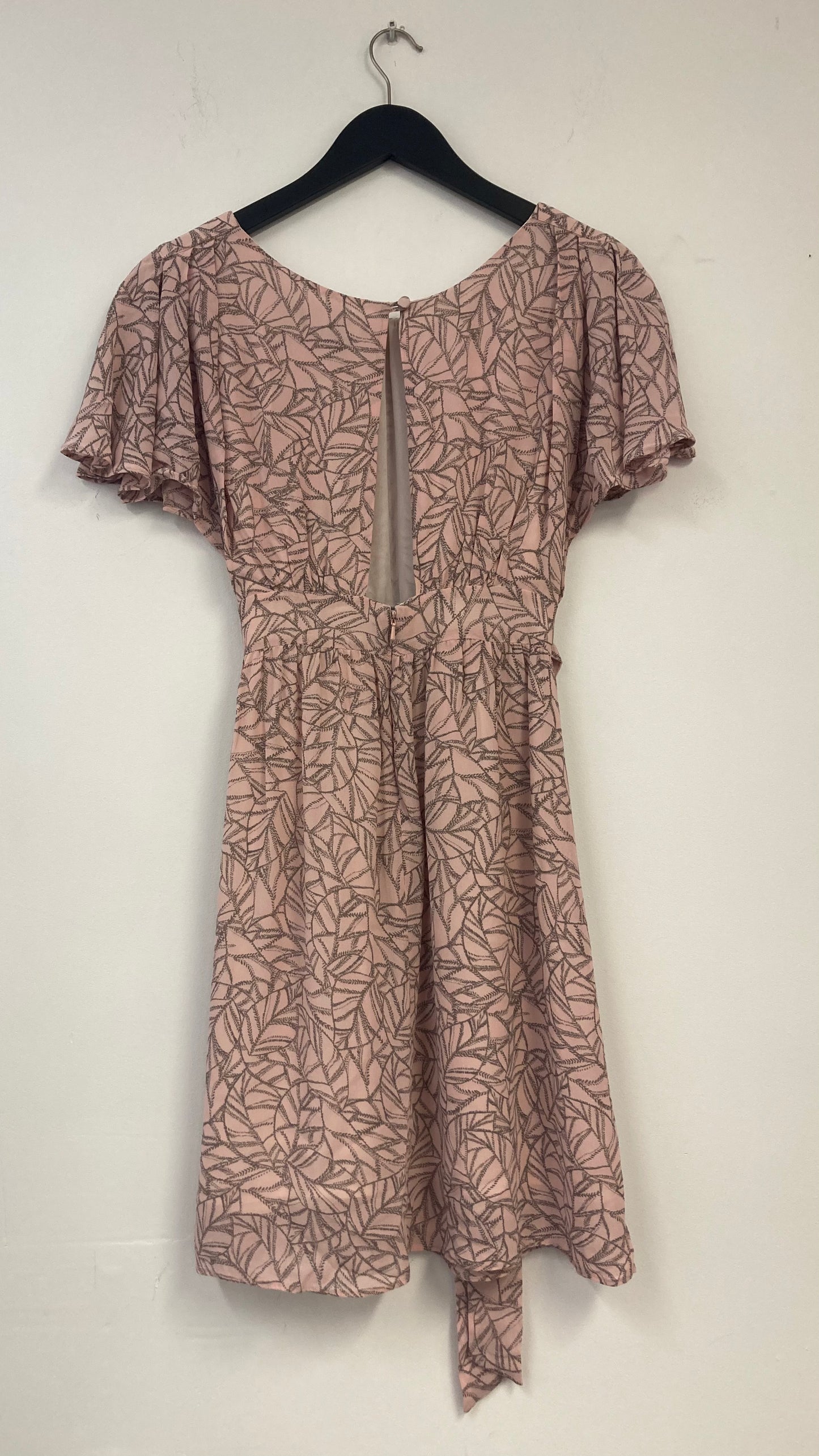 Light Pink and Grey Floral Print Dress