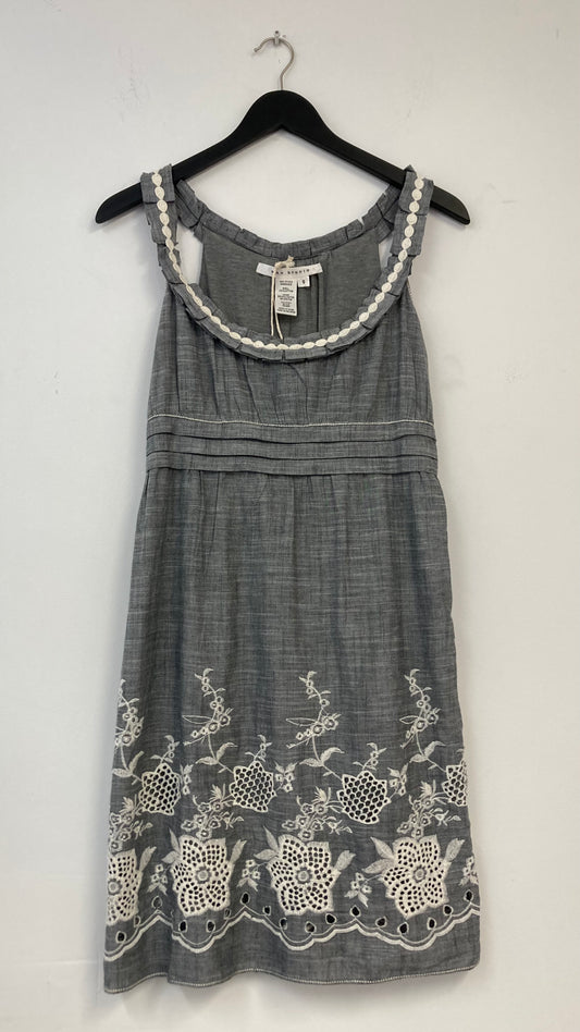 100% Cotton Grey Midi Dress