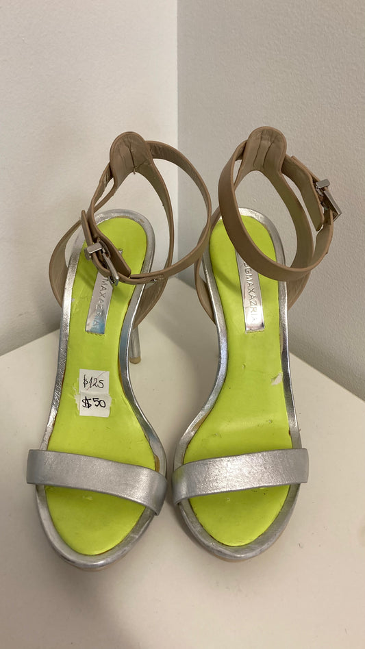 Strappy Silver Heels