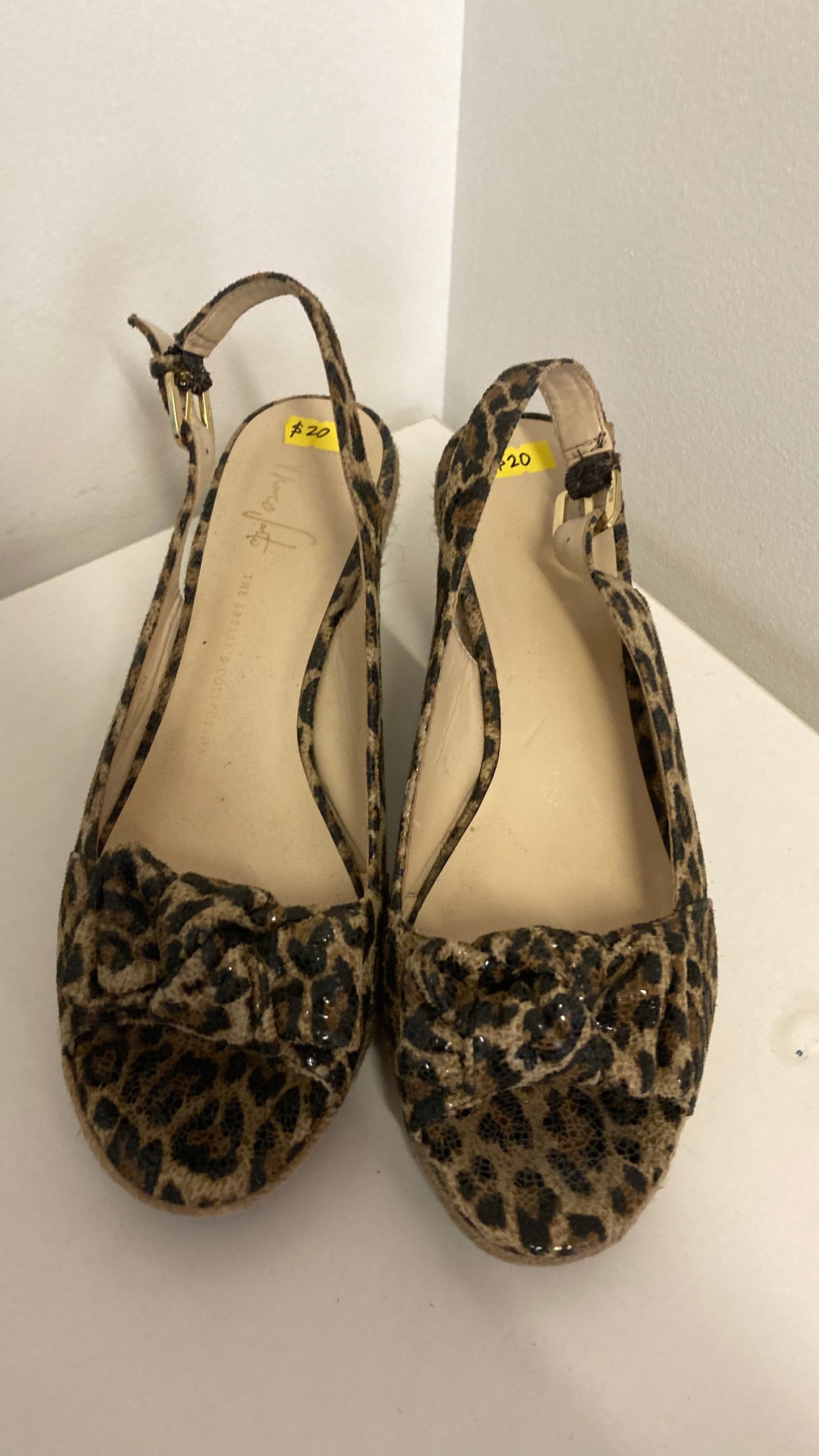 Leopard Print Platform Sandals