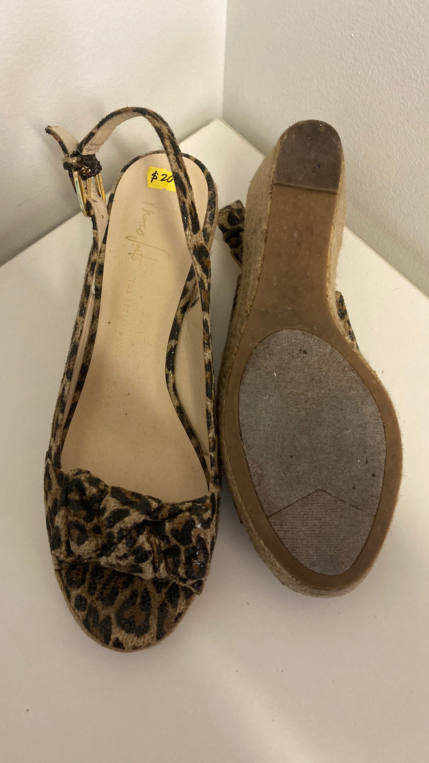 Leopard Print Platform Sandals