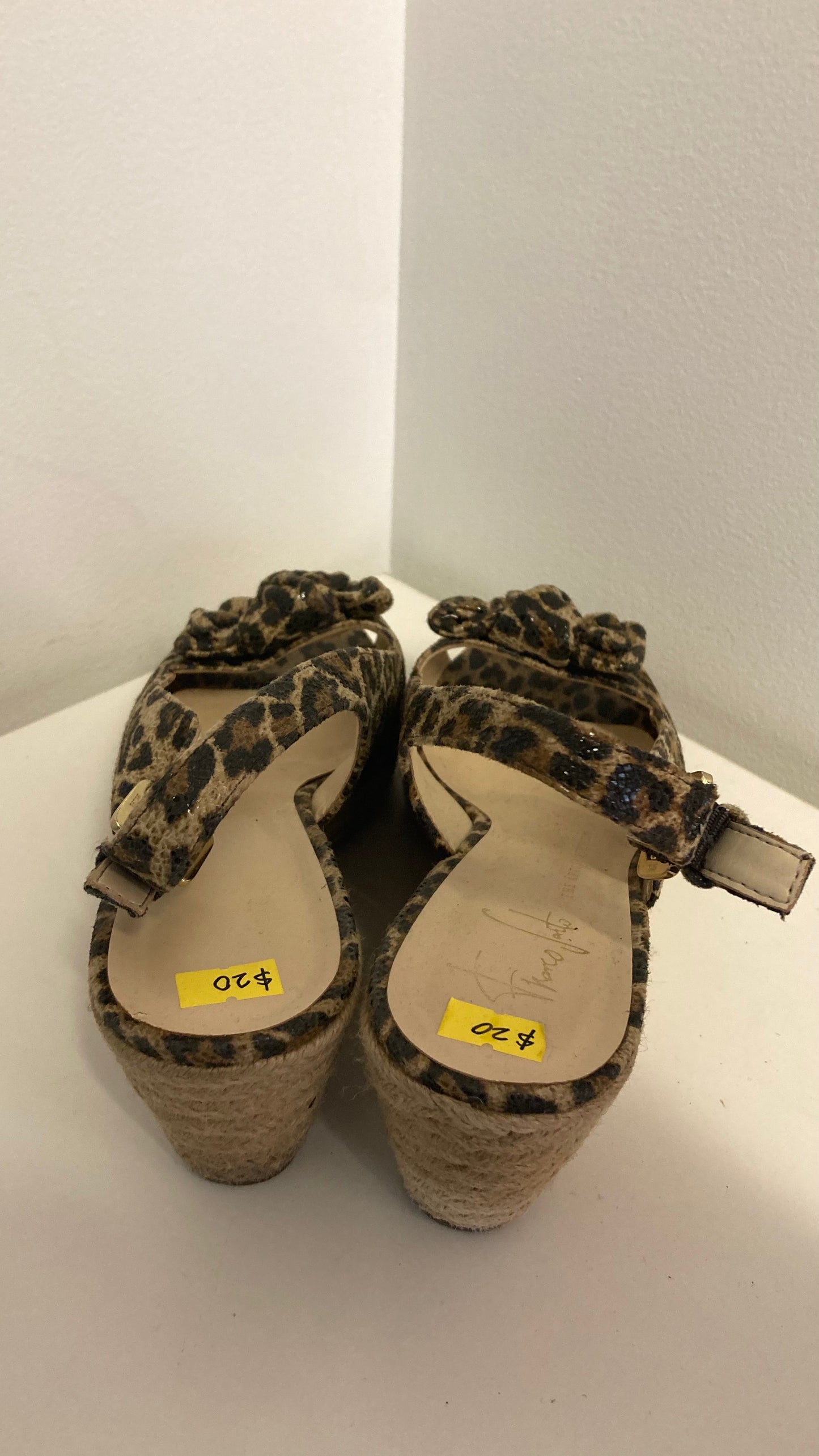 Leopard Print Platform Sandals