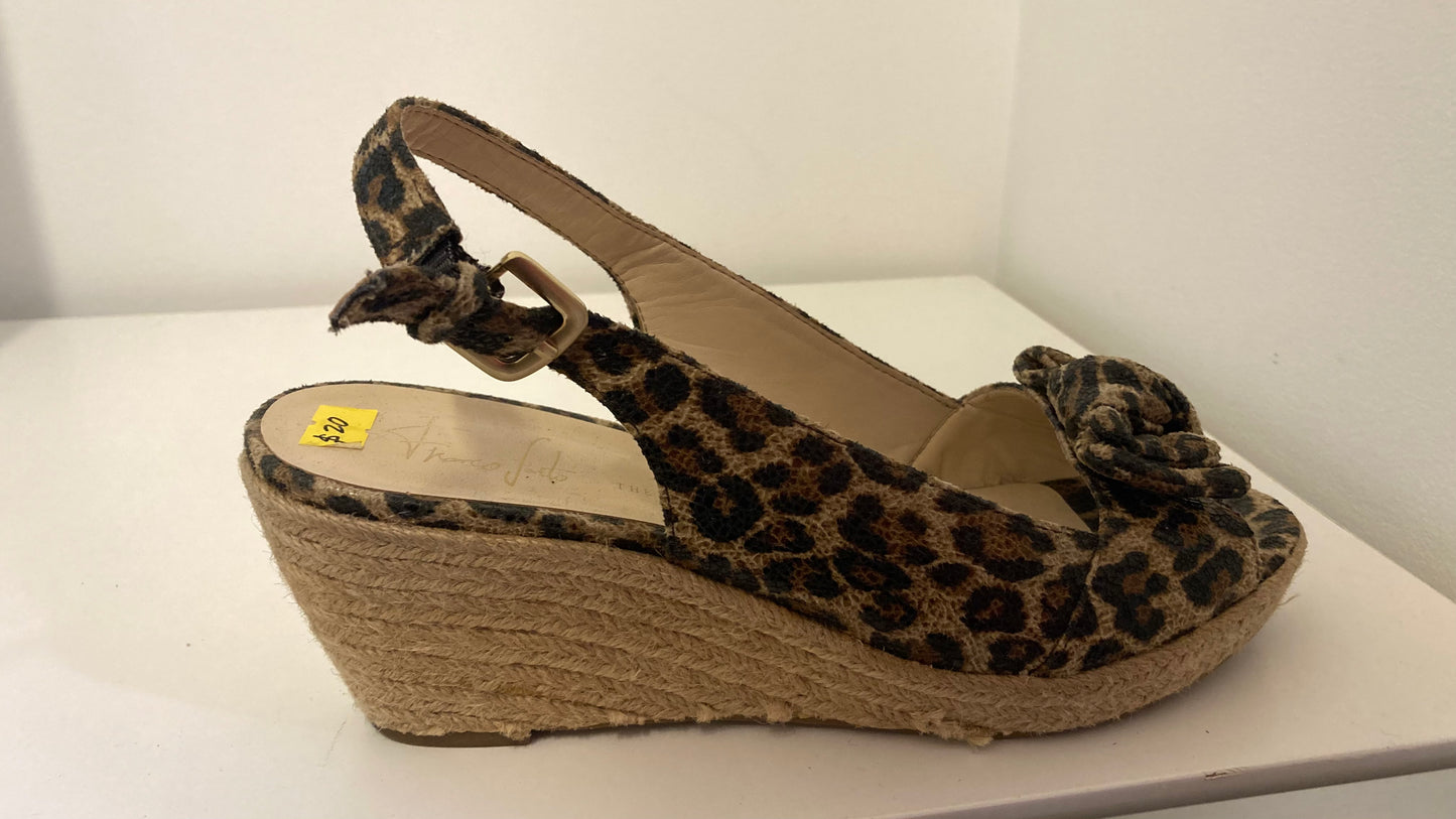 Leopard Print Platform Sandals