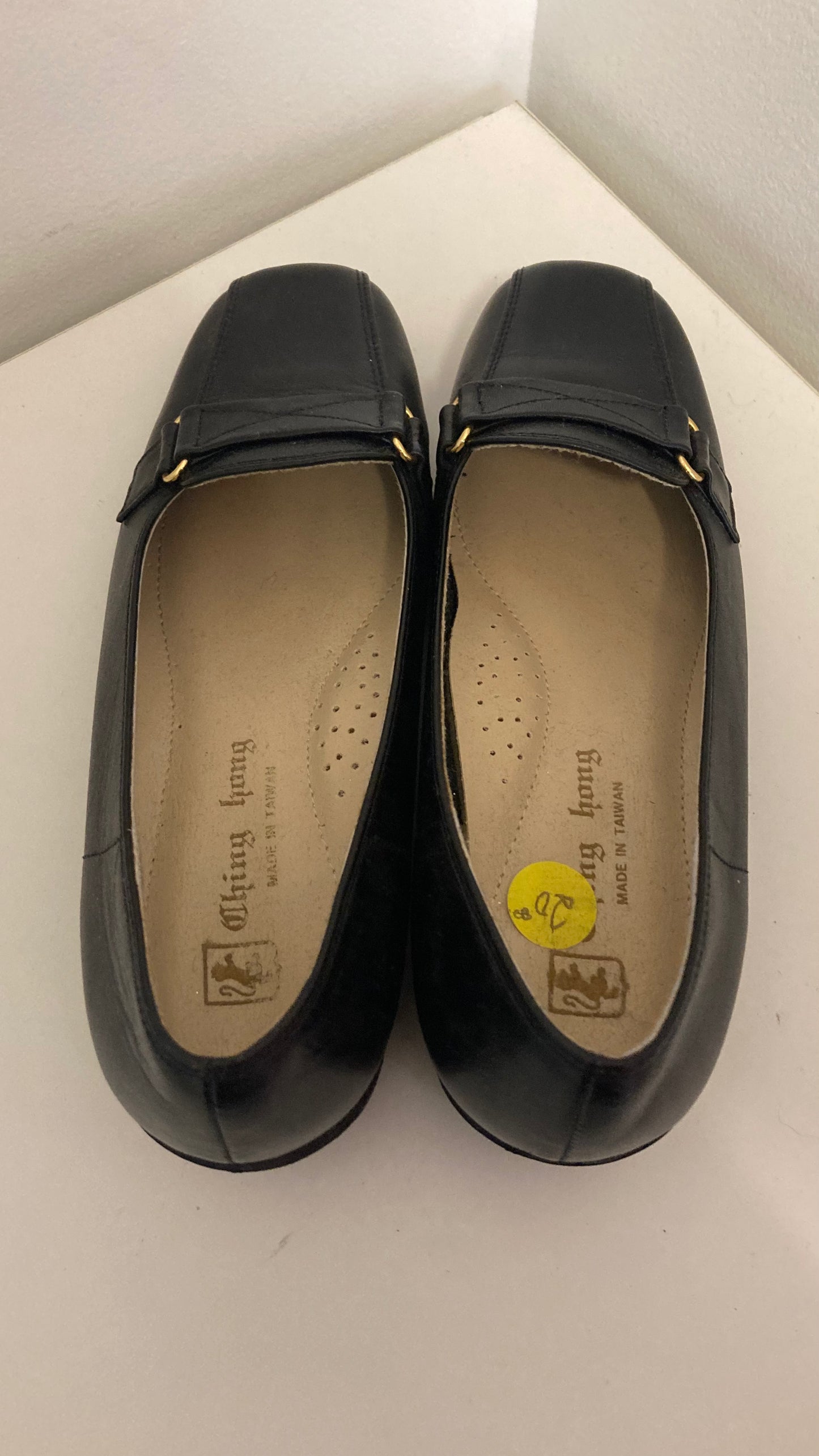 Black Wedge Loafers