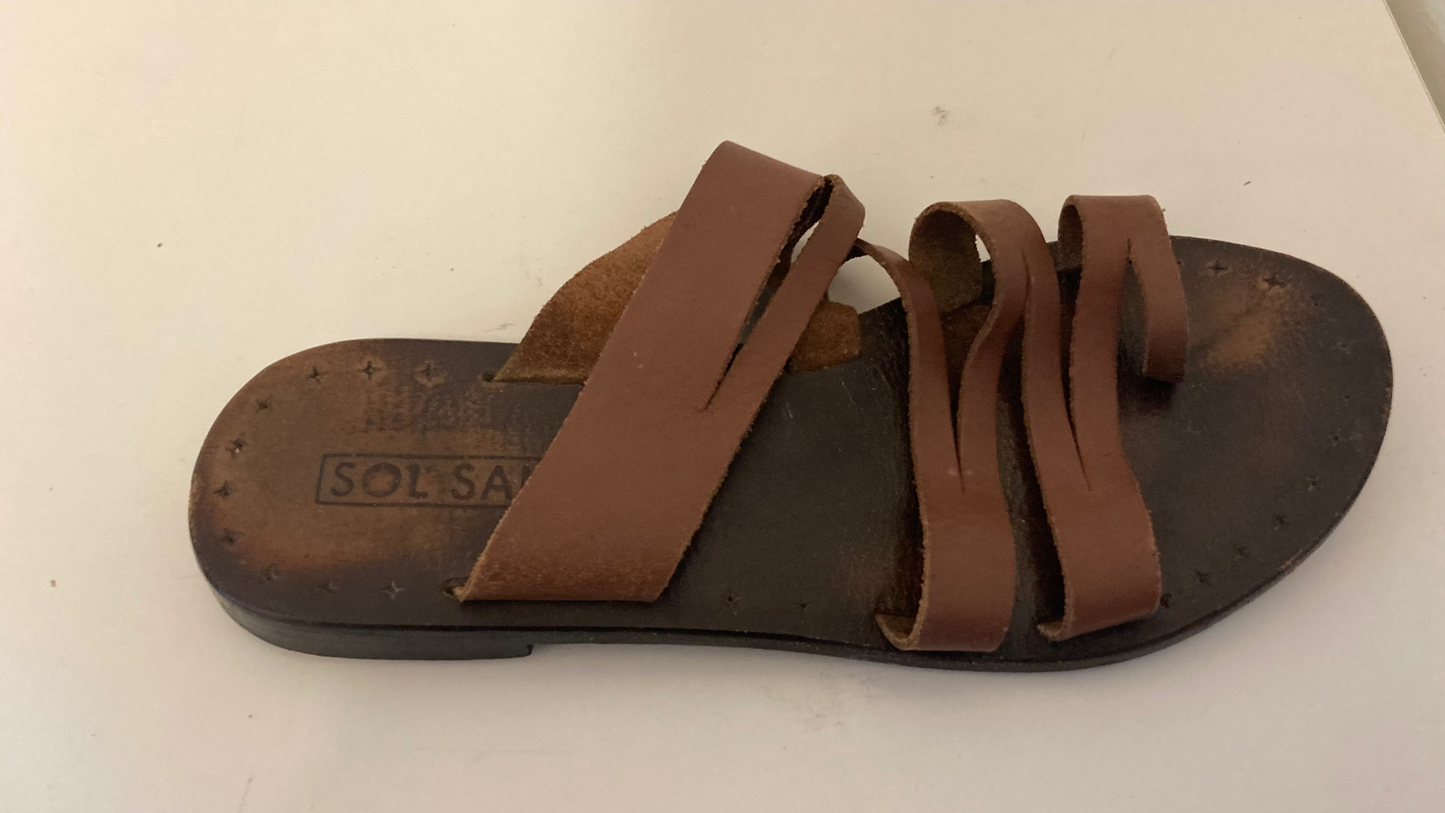 Brown Strappy Sandals