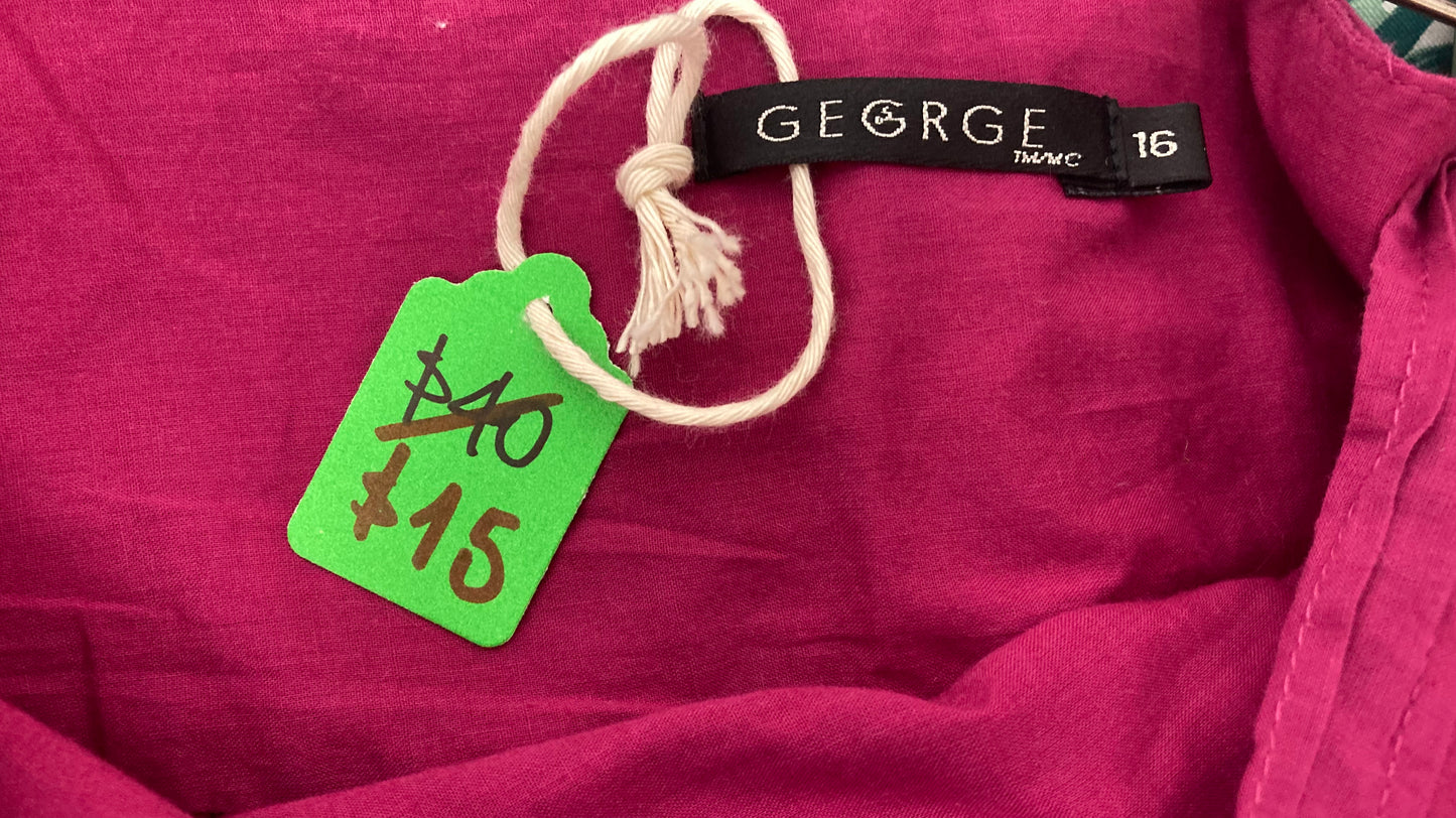 Bright Pink Mini Skirt With Lace Trim