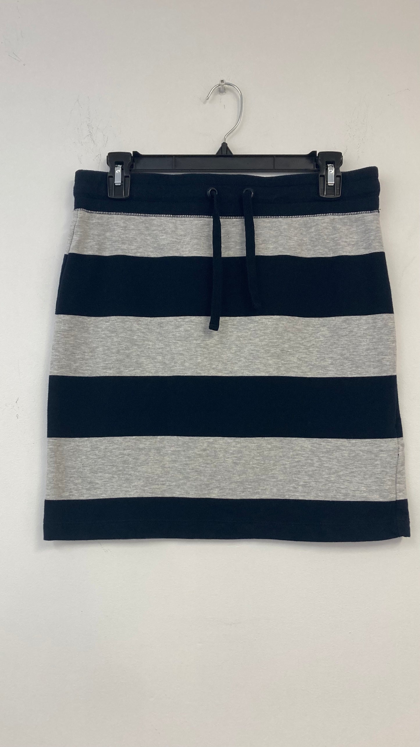 Blue and Grey Striped Tube Skirt
