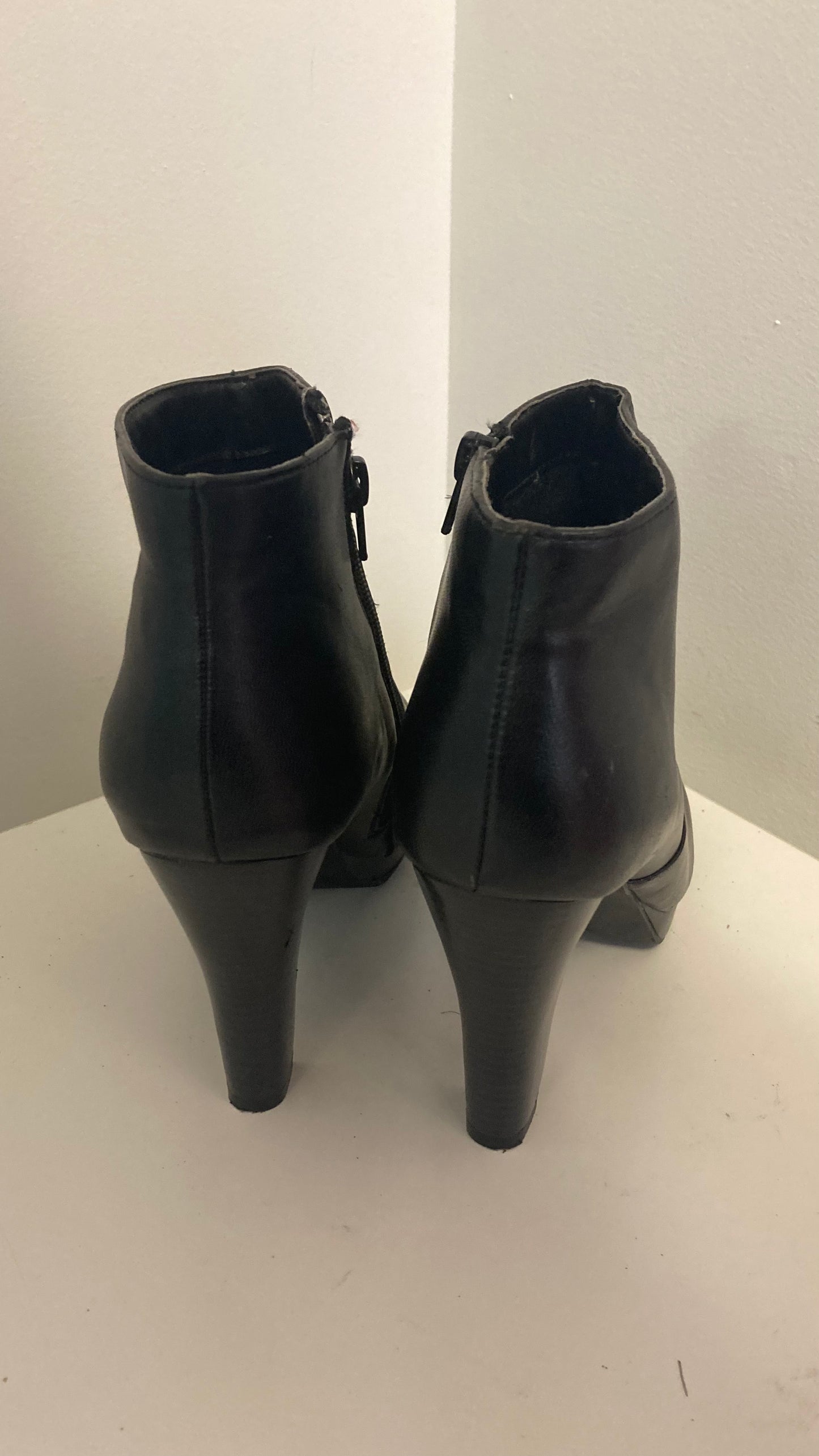 Black Heeled Ankle Boots