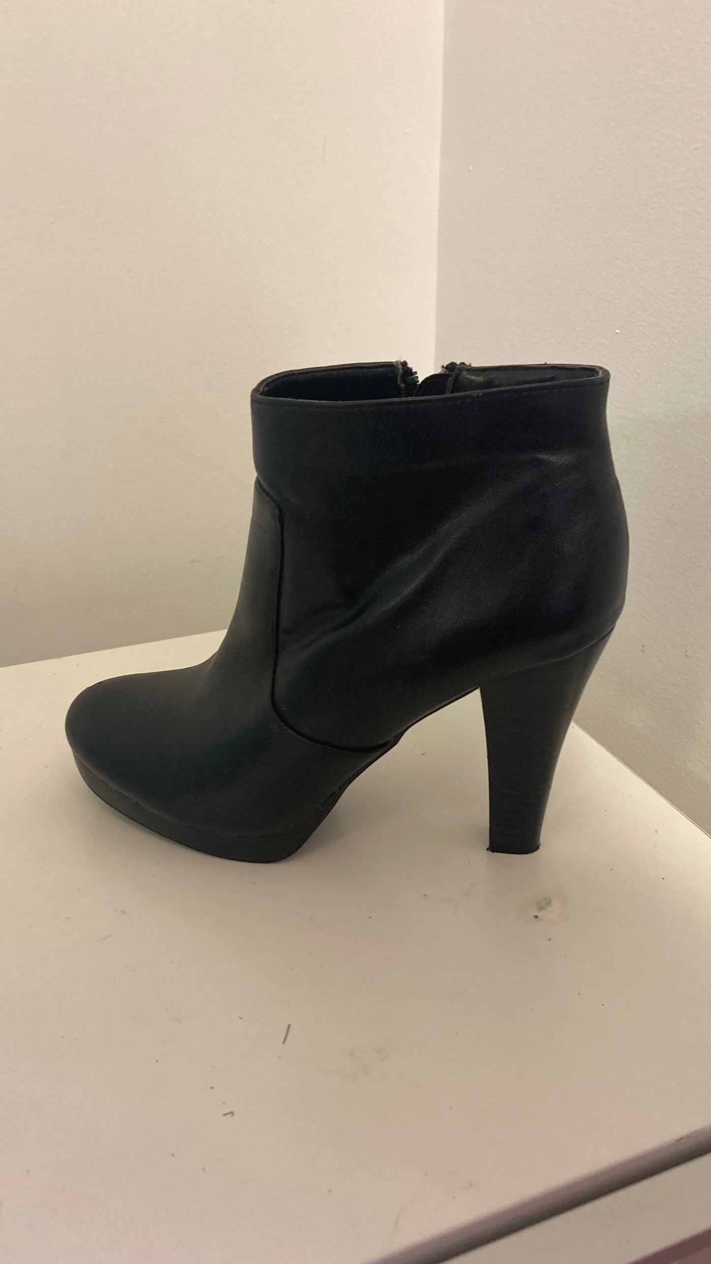 Black Heeled Ankle Boots