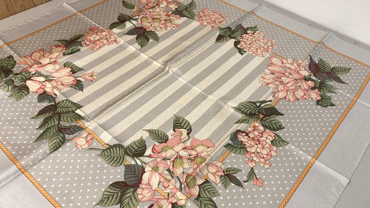 Floral Print 100% Silk Handkerchief