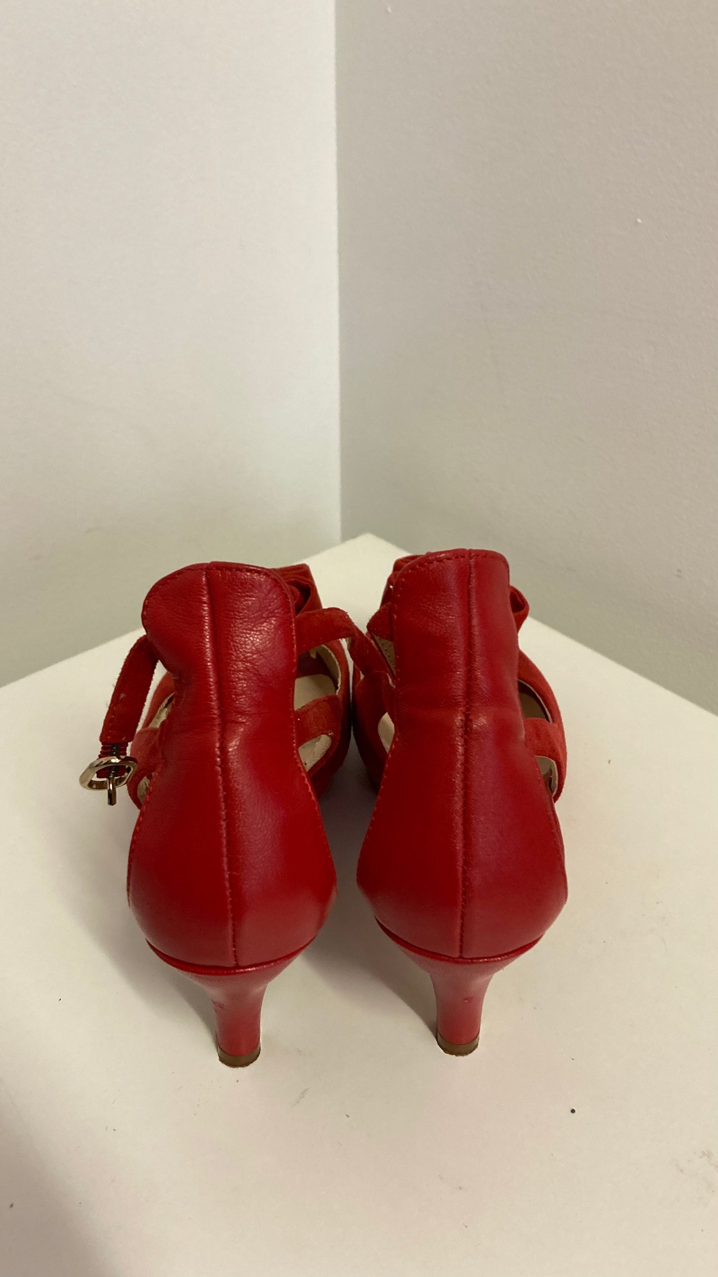 Red Heels With Flower Decoration