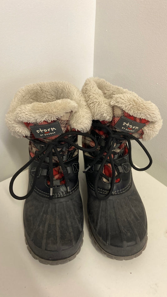 Plaid Patterned Winter Boots