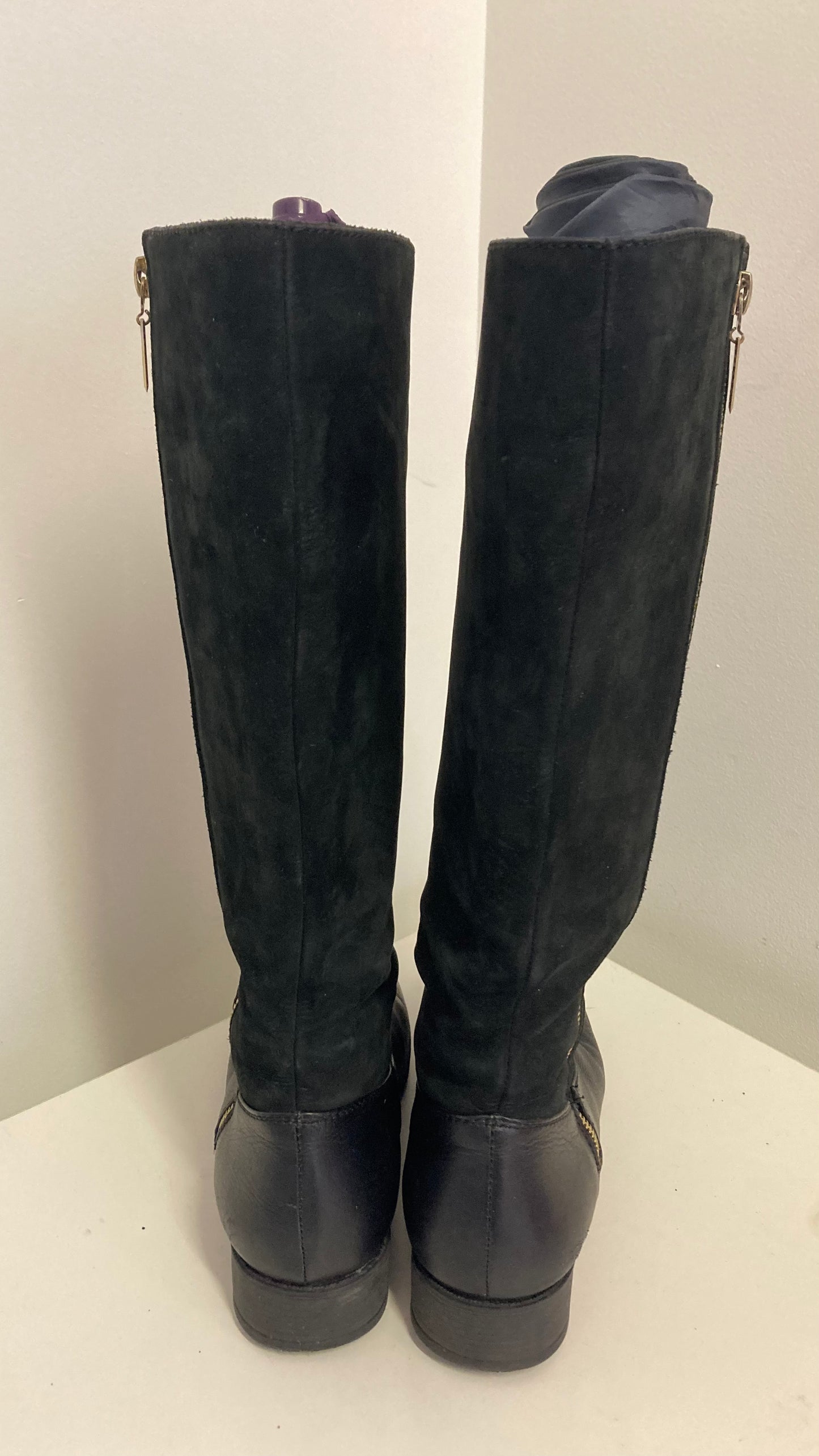 Black Knee High Boots