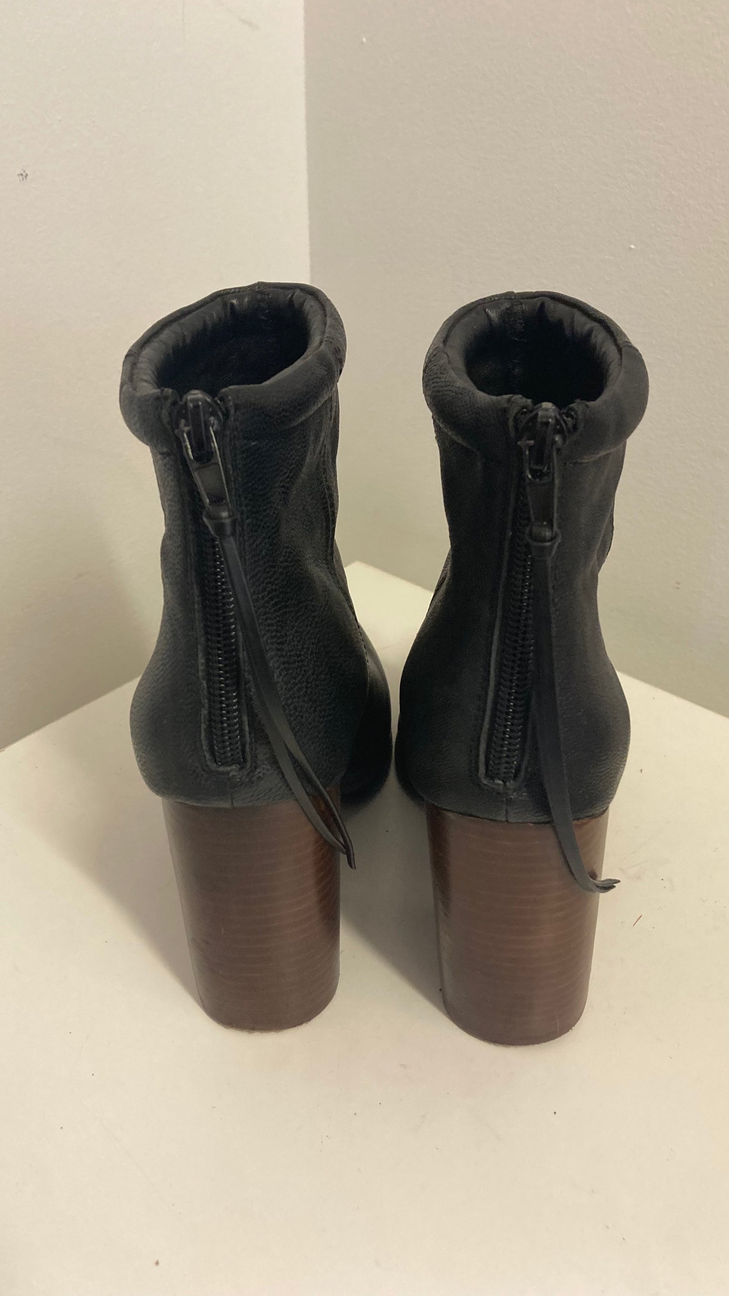 Black Ankle Boots With Block Heel