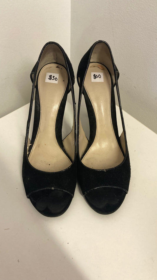 Black Cutout Heels