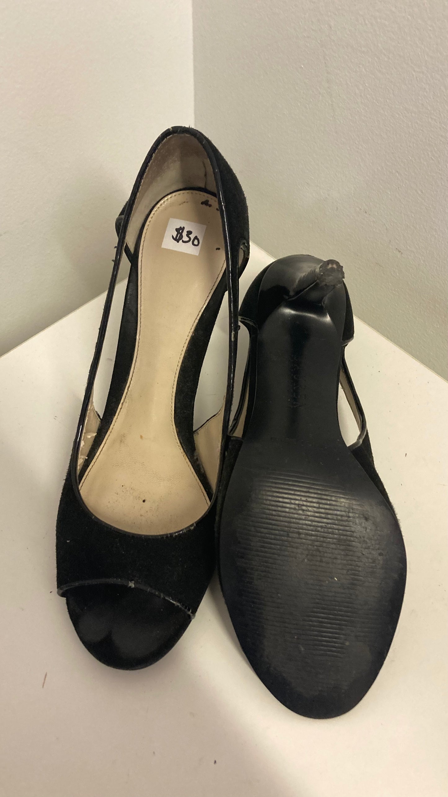 Black Cutout Heels