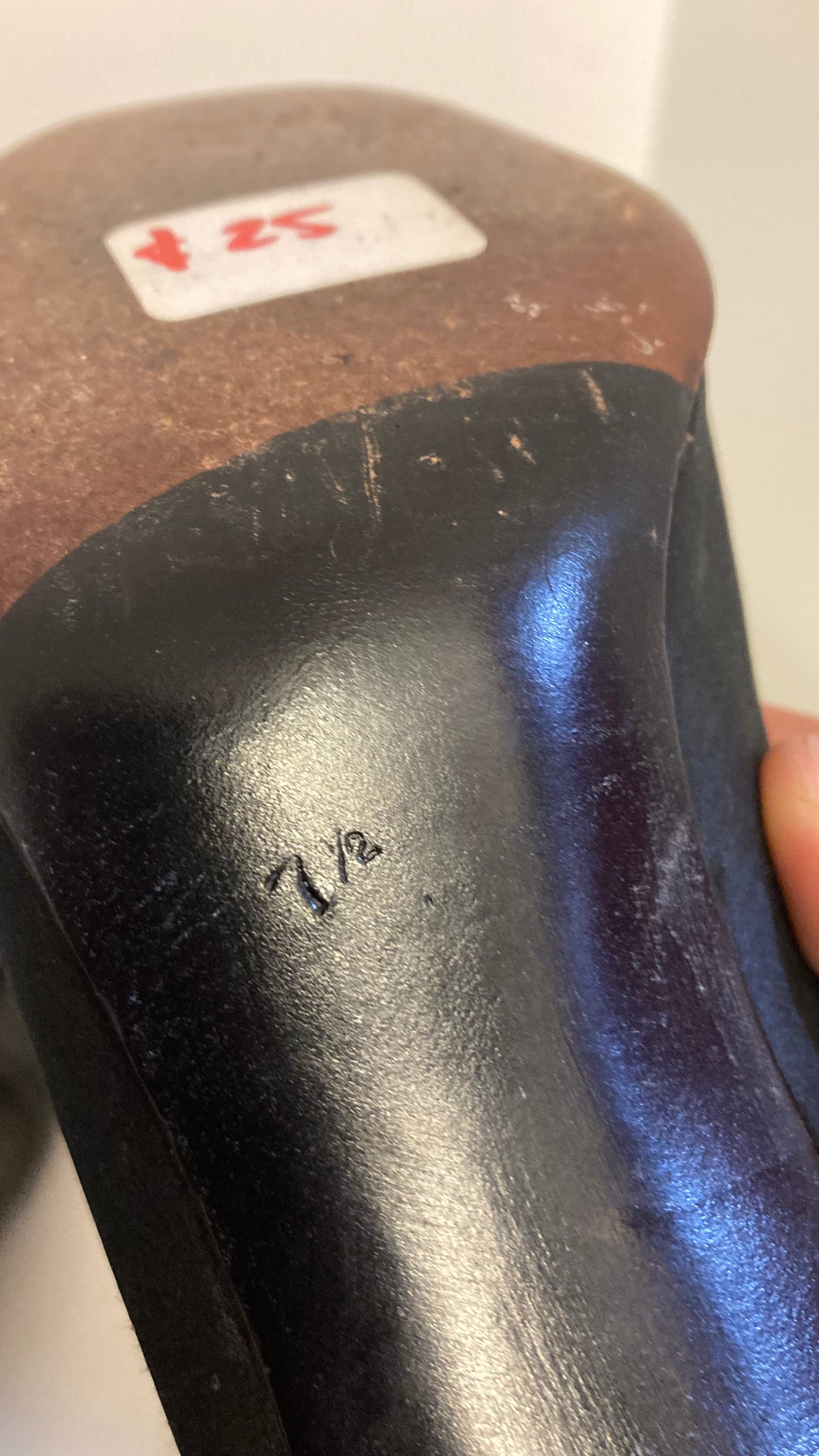 "For Mr Seymour" Black Open Toe Pumps With Sparkly Accents