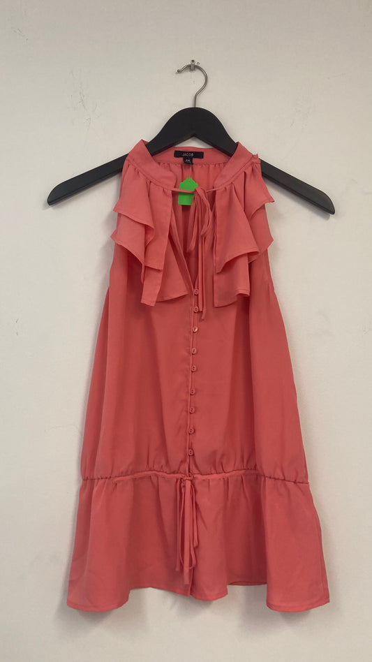 Pink Flowy Sleeveless Blouse