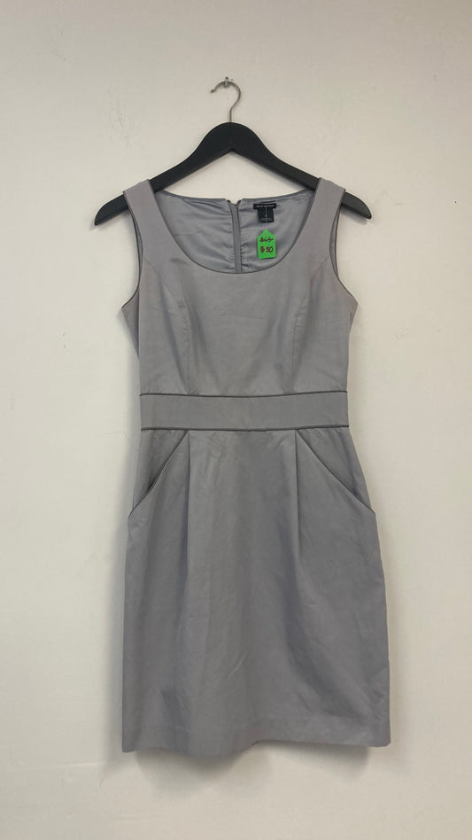 Grey Full Zip Back Mini Dress