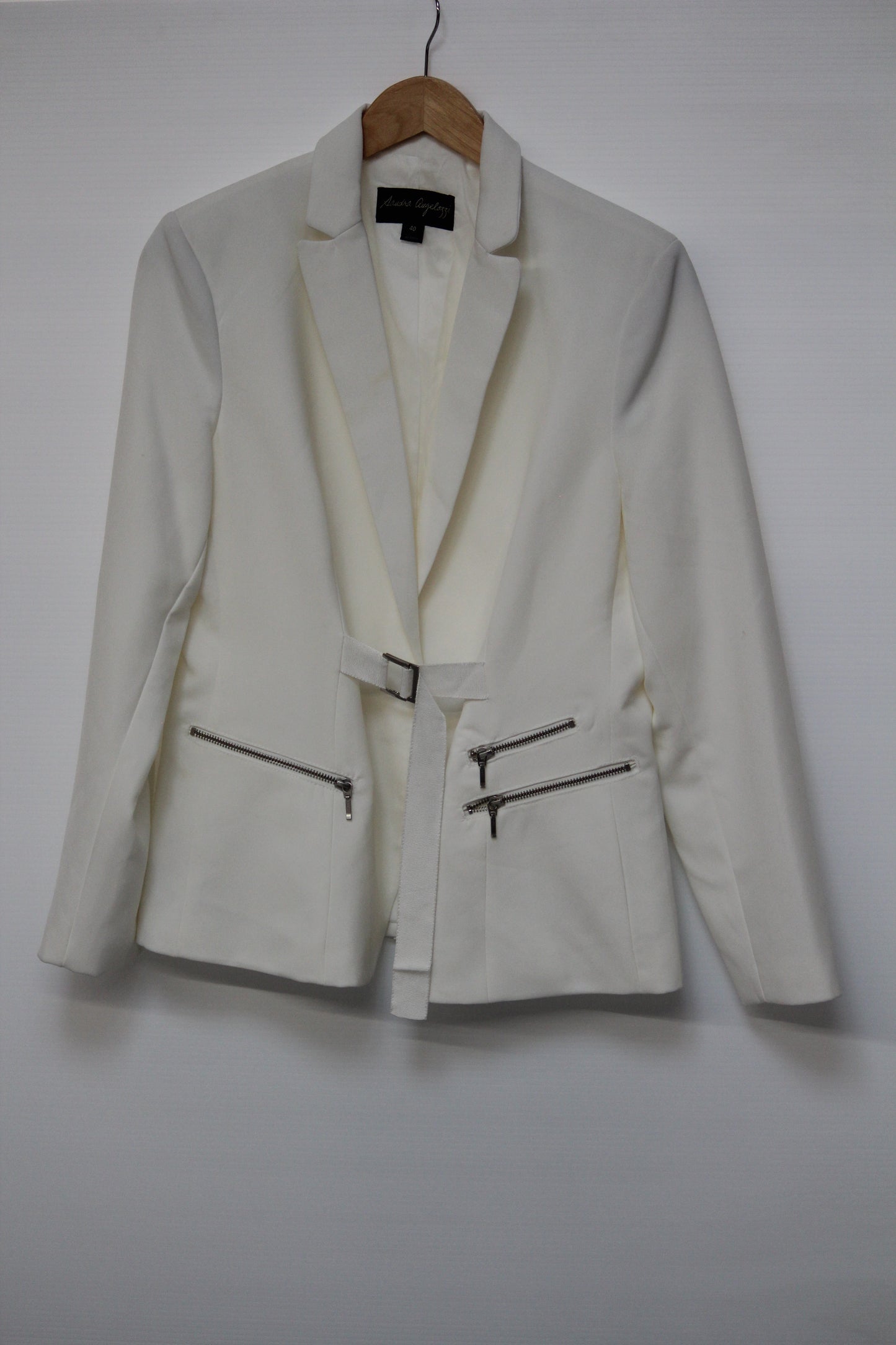 White Belted Blazer