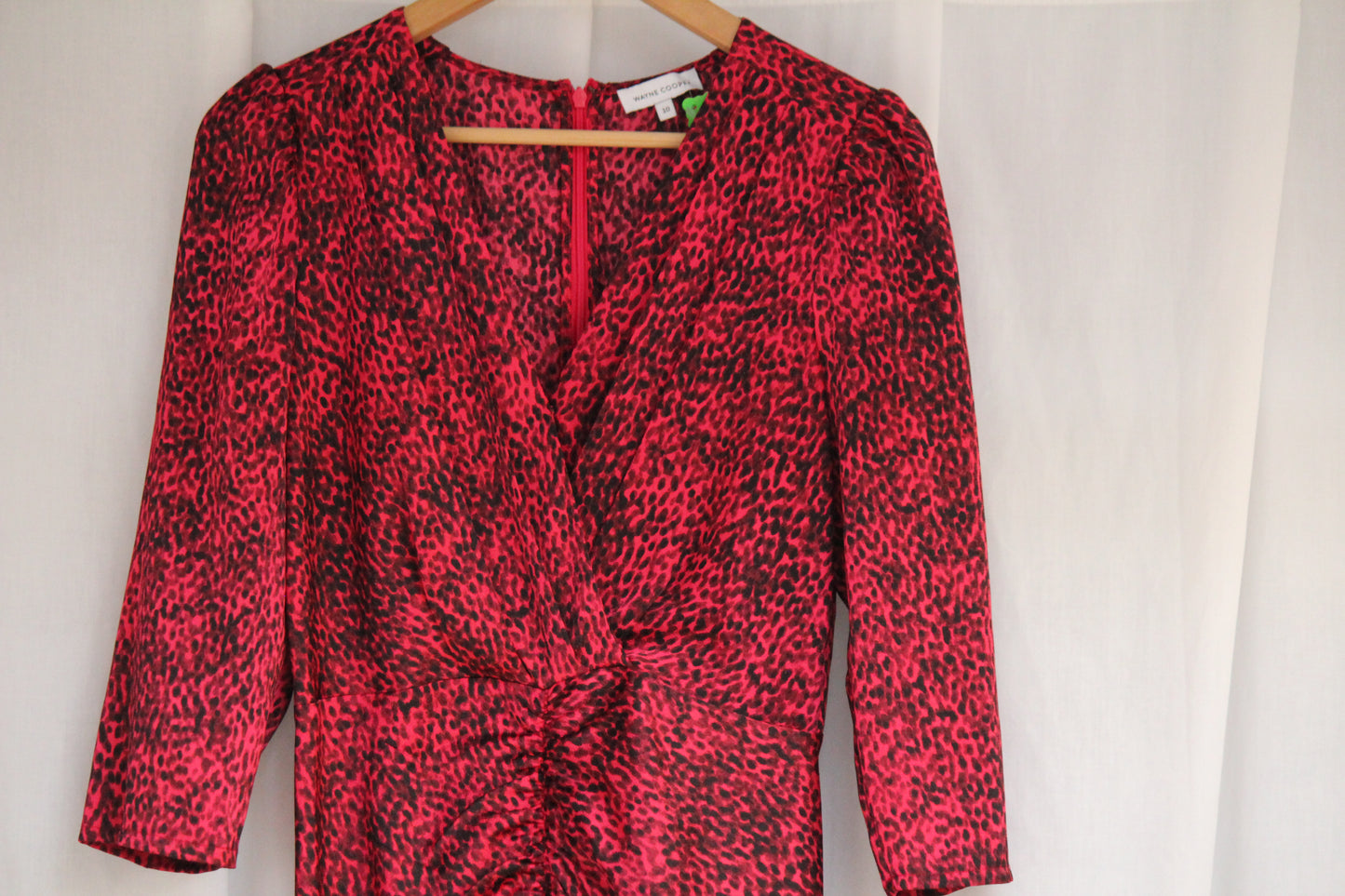 Red Leopard Print Dress