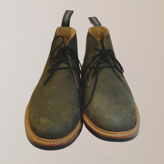 Kennedy Parker casual shoes in olive color, made of leather