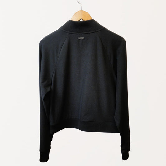 Andrew Marc black bomber jacket