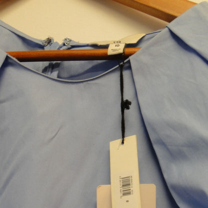 Banana Republic Haze Blue Puff Sleeve Blouse