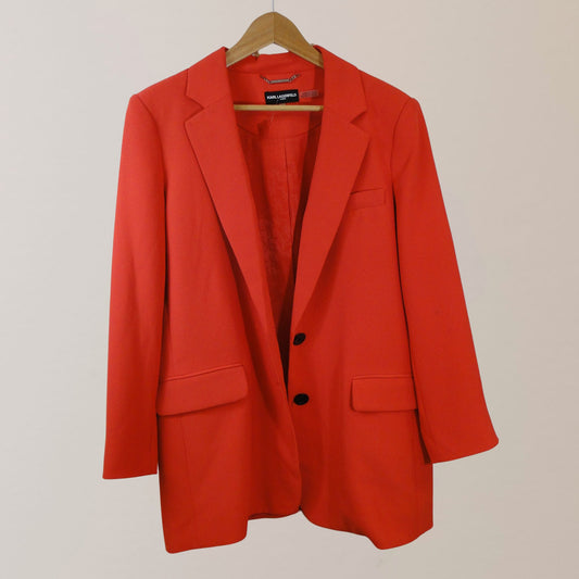 Karl Lagerfeld, coral blazer