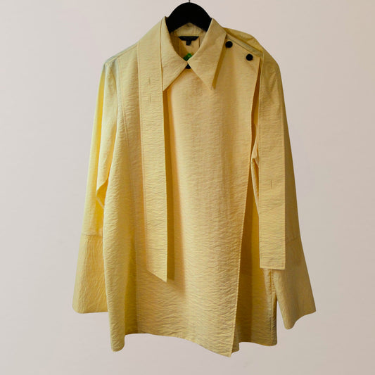 Massimo Dutti Vintage Yellow Long Blouse