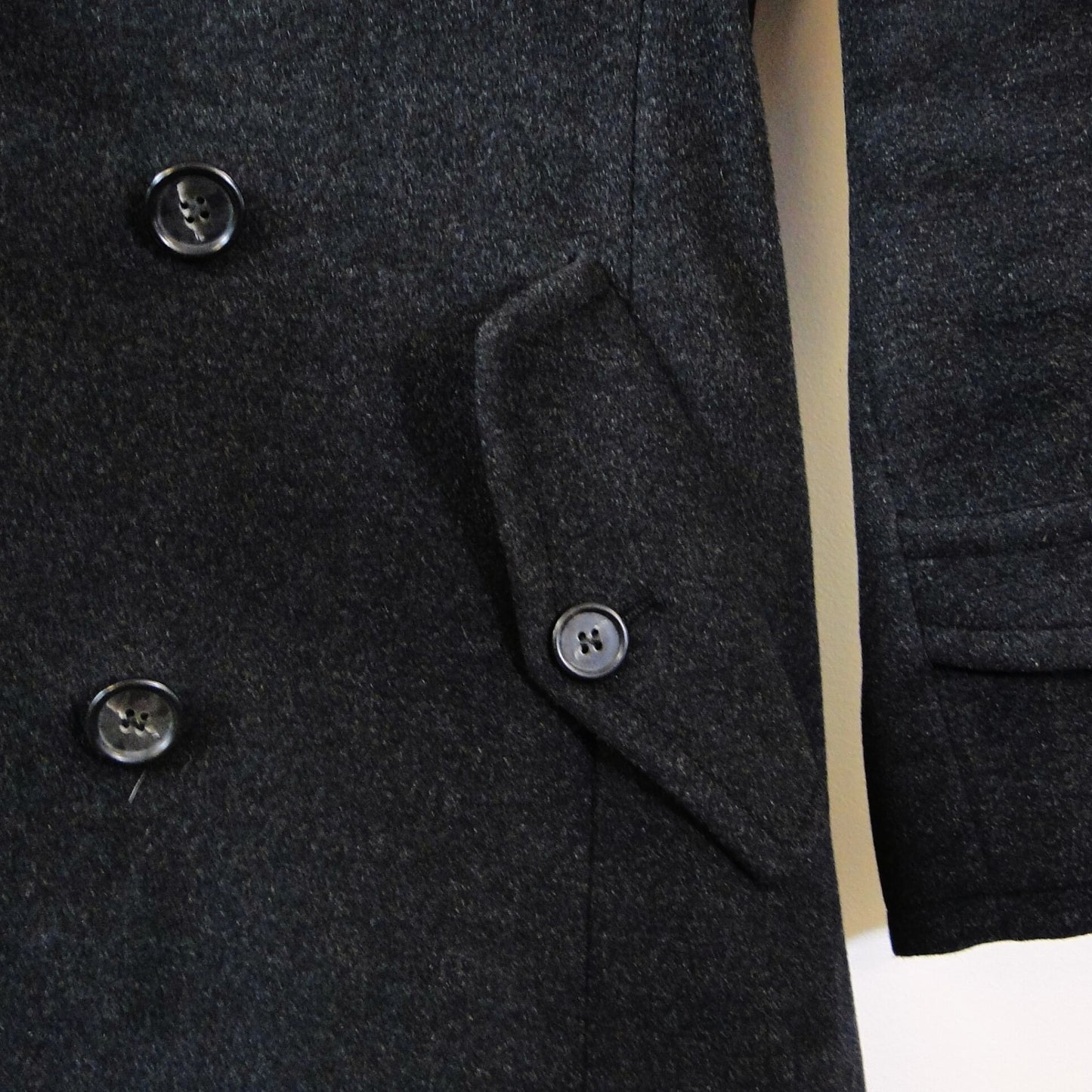 Max Mara Doube breasted black coat