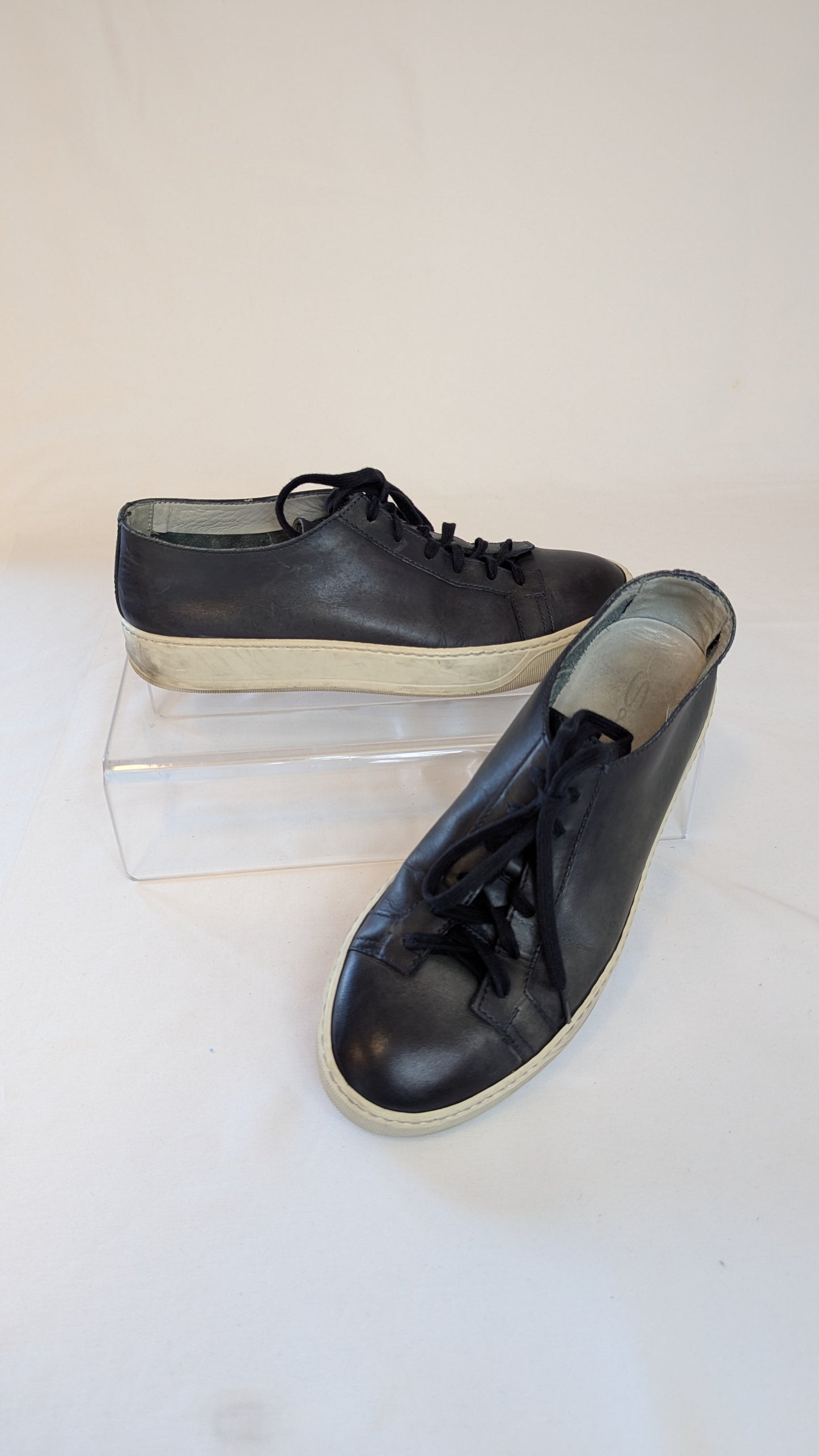 Santoni Leather Sneakers