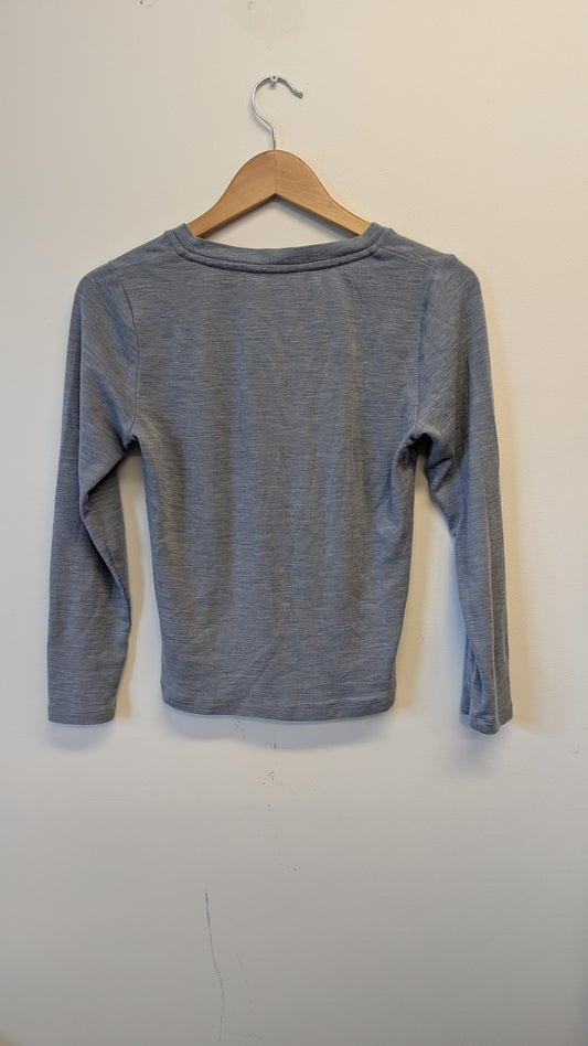 North South Merino V-Neck Long Sleeve Shirt XS