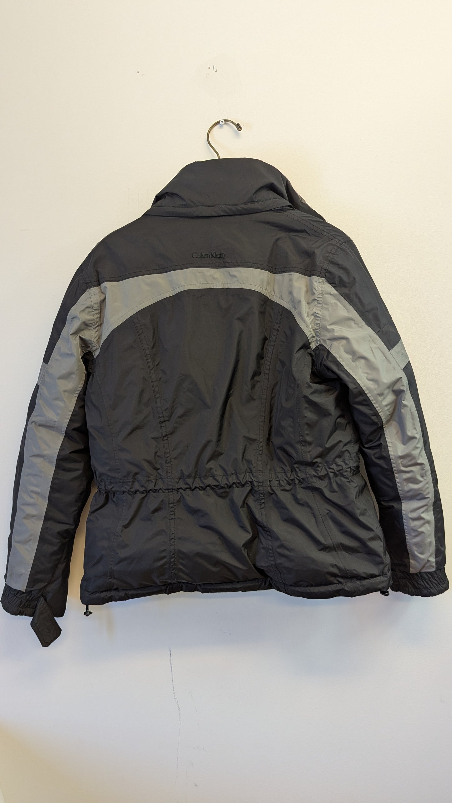Calvin Klein Black Gray Colorblock Jacket