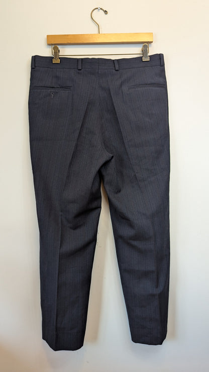 Nautica Charcoal Grey Pinstripe 2-Piece Suit around size L