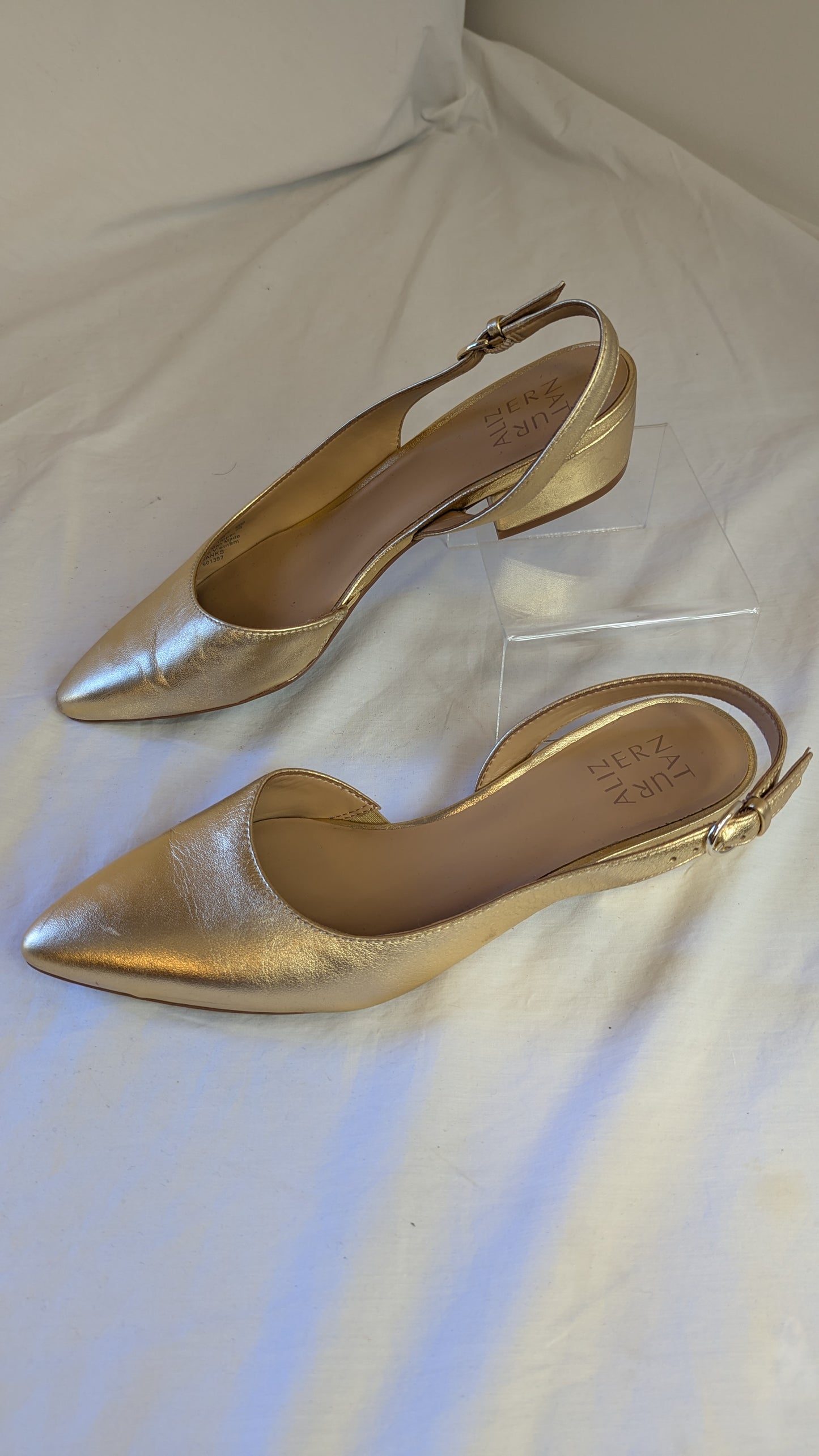 Naturalizer Gold Slingback Pumps