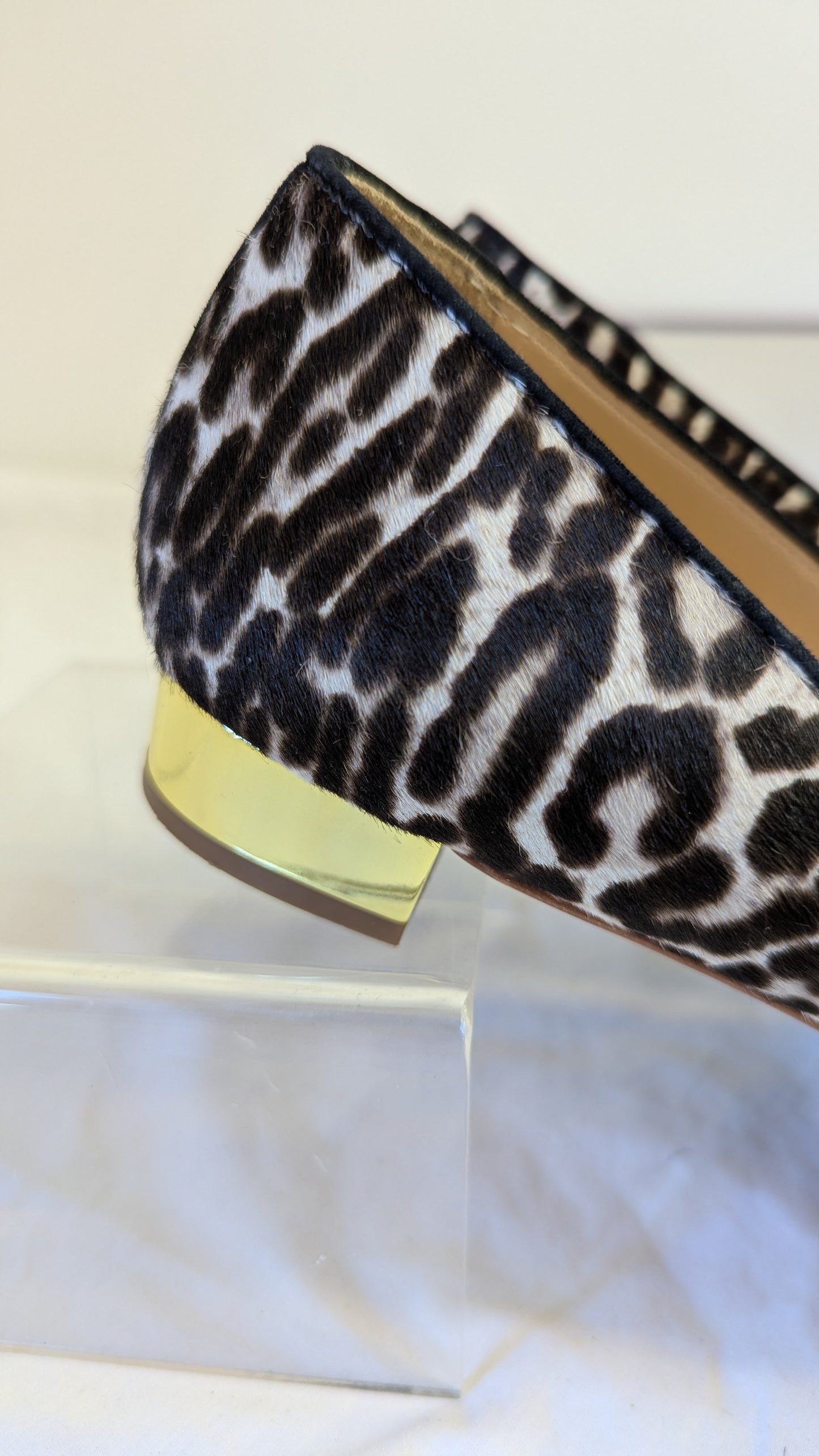 J.Crew Collection Leopard Calf Hair Flats